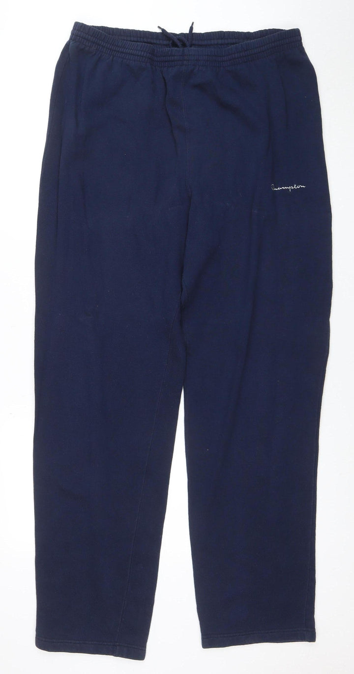 Champion Men Blue 2XL Fleece Sweatpants Regular Fit Activewear