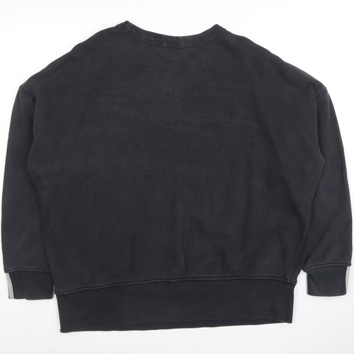 Adidas Originals Black Cotton Crew Neck Sweatshirt Women's XL