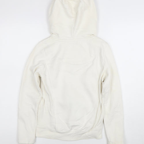 Diesel Womens Ivory Full Zip Hoodie XS Cotton Blend Casual
