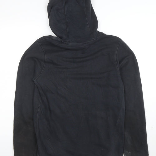 Nike Men's Black Small Pullover Hoodie with Graphic Logo
