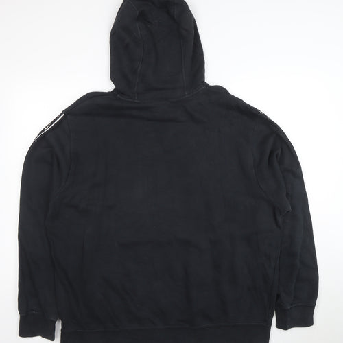 Nike Women Black XL Pullover Hoodie with Logo and Drawstring