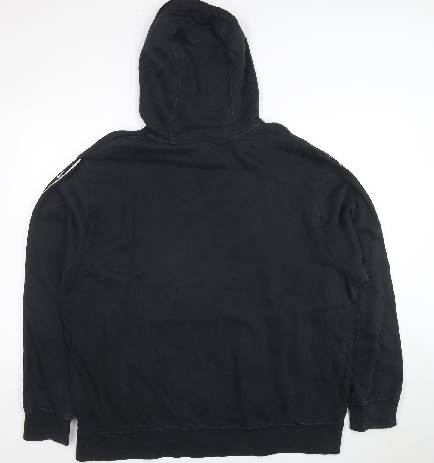 Nike Women Black XL Pullover Hoodie with Logo and Drawstring