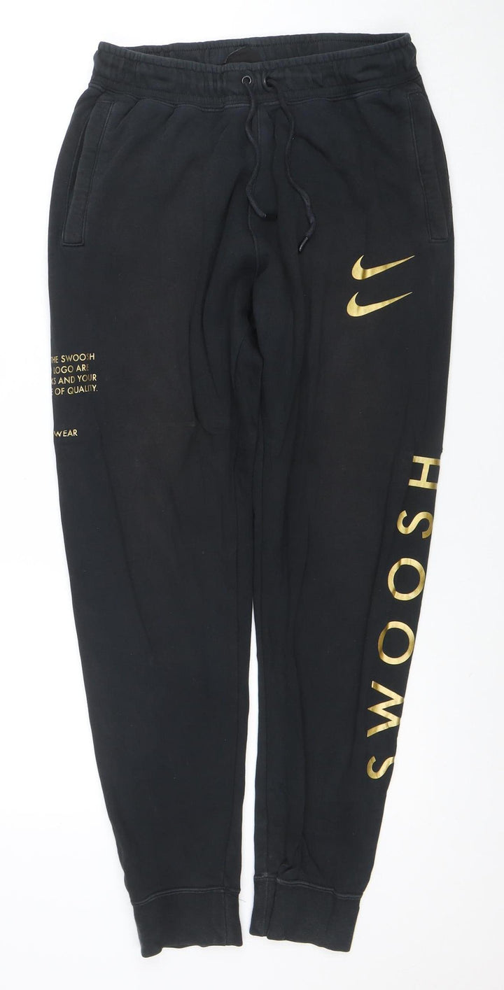 Nike Women’s Black Jogger Sweatpants S Fleece Drawstring