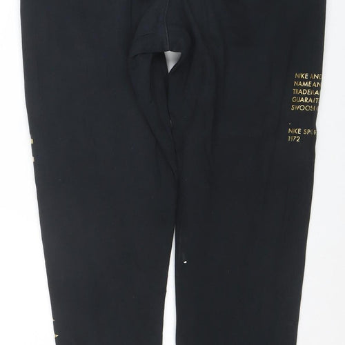 Nike Women’s Black Jogger Sweatpants S Fleece Drawstring