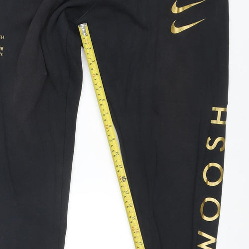 Nike Women’s Black Jogger Sweatpants S Fleece Drawstring
