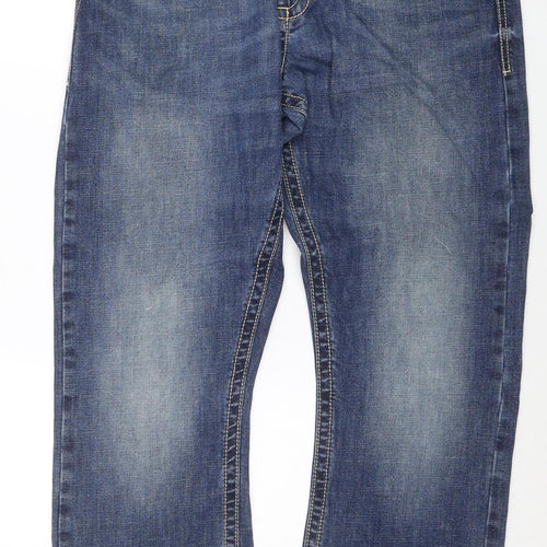 Wrangler 20X Men's Blue Regular Fit Straight Denim Jeans 36x36