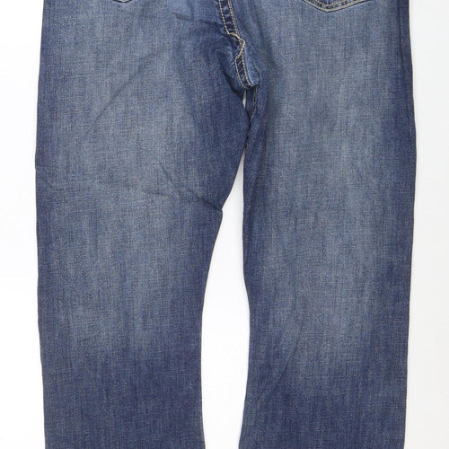 Wrangler 20X Men's Blue Regular Fit Straight Denim Jeans 36x36