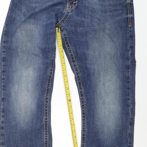 Wrangler 20X Men's Blue Regular Fit Straight Denim Jeans 36x36
