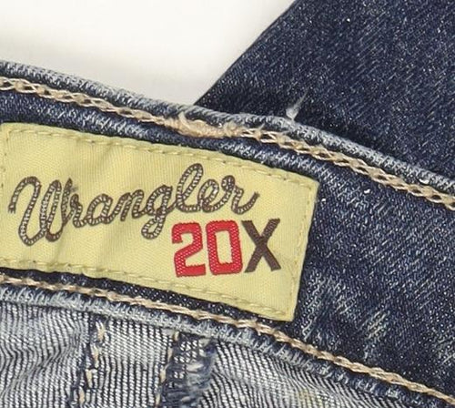 Wrangler 20X Men's Blue Regular Fit Straight Denim Jeans 36x36