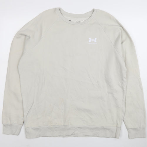 Under Armour Women's Beige Loose Fit Sweatshirt Size L