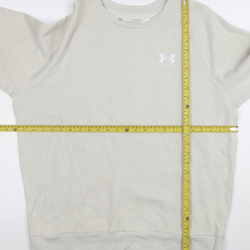 Under Armour Women's Beige Loose Fit Sweatshirt Size L