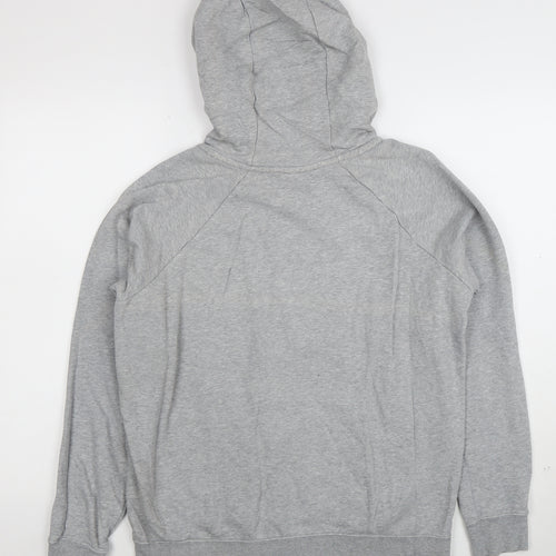 Nike Women's Grey Pullover Hoodie Size M Cotton Blend