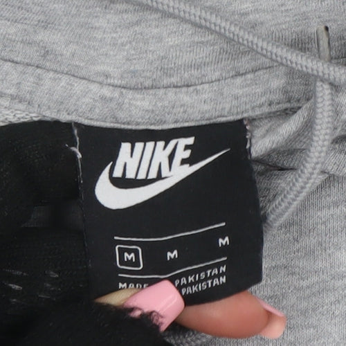 Nike Women's Grey Pullover Hoodie Size M Cotton Blend