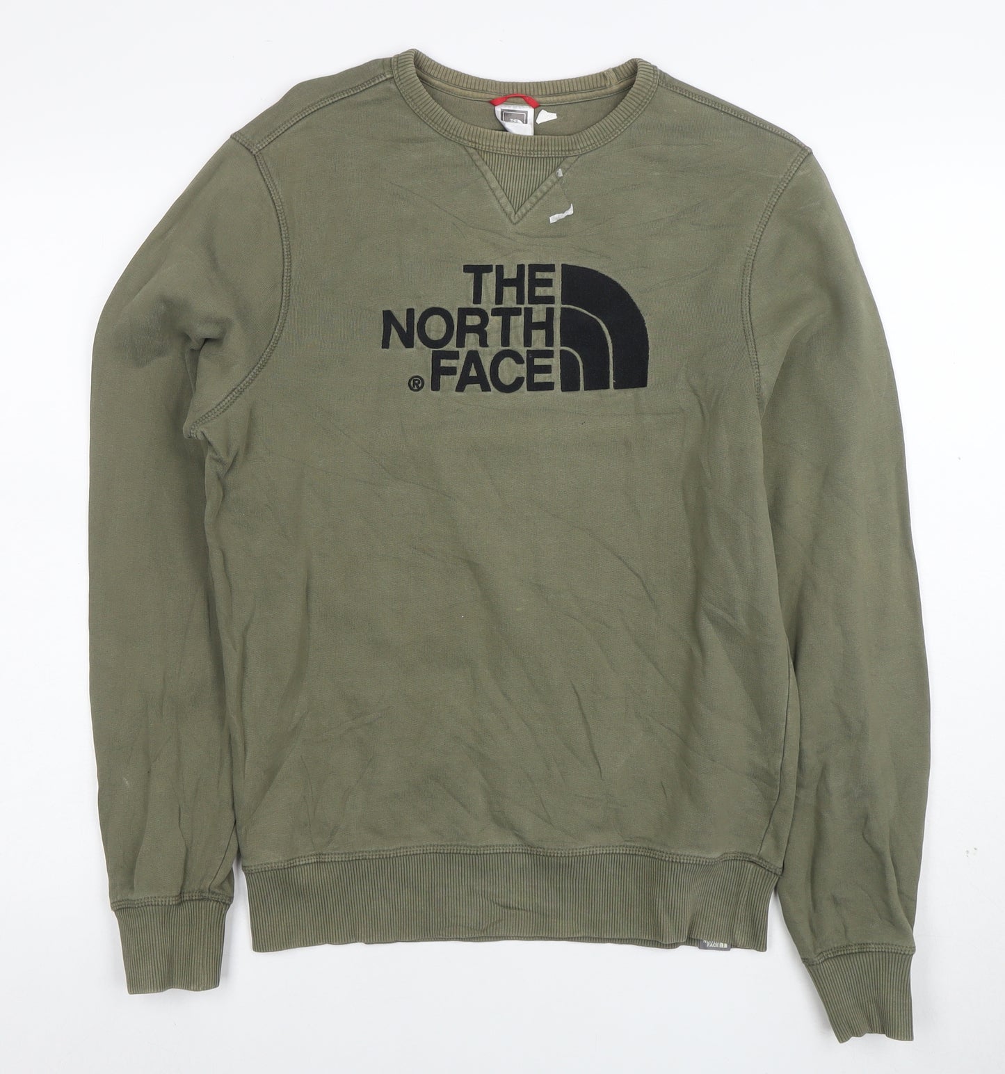 The North Face Men's Green Crew Neck Logo Sweatshirt Size S