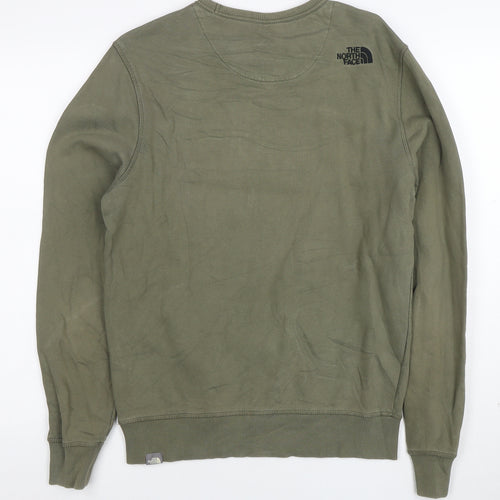 The North Face Men's Green Crew Neck Logo Sweatshirt Size S