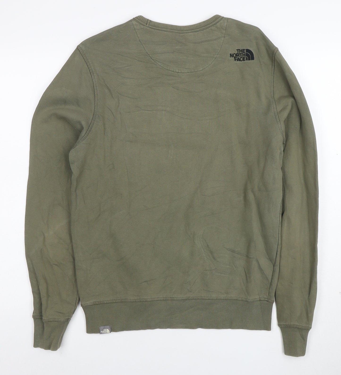 The North Face Men's Green Crew Neck Logo Sweatshirt Size S