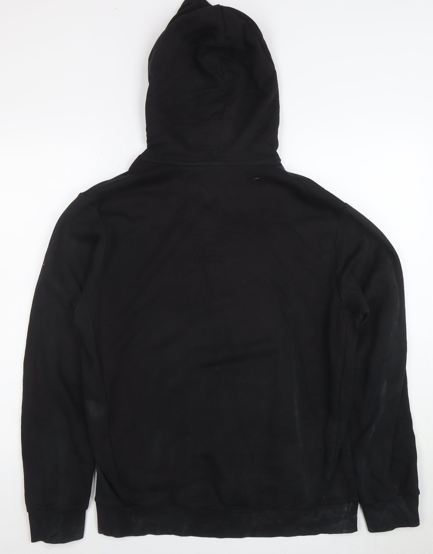 adidas Men's Black Pullover Hoodie L Logo Sportswear