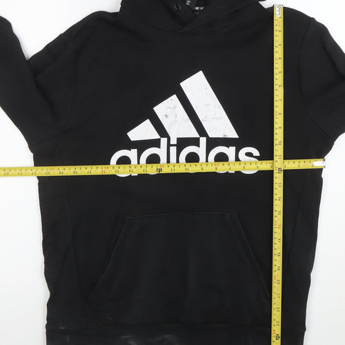 adidas Men's Black Pullover Hoodie L Logo Sportswear