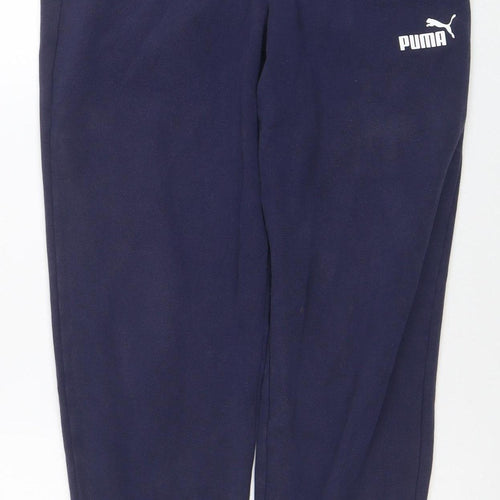 Puma Men Blue Jogger Sweatpants Regular Fit Small Activewear