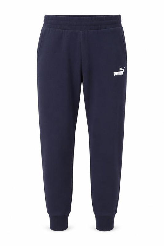 Front view of Puma Men Blue Jogger Sweatpants Regular Fit Small Activewear