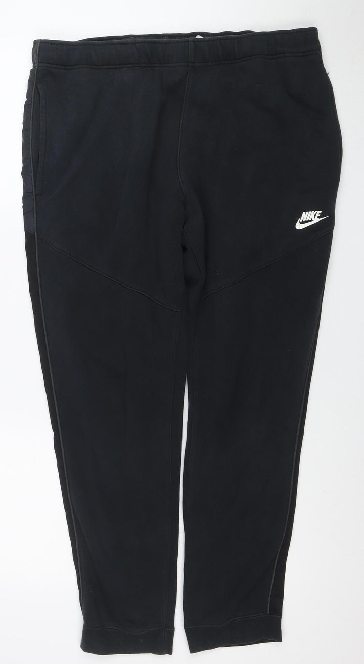 Nike Men's Black XL Jogger Fleece Trousers with Pockets