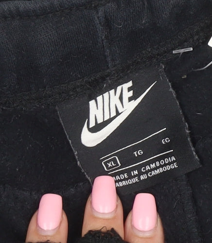 Nike Men's Black XL Jogger Fleece Trousers with Pockets