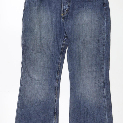 Lee Men's Blue Denim Straight Leg Jeans W33 L30 Regular Fit