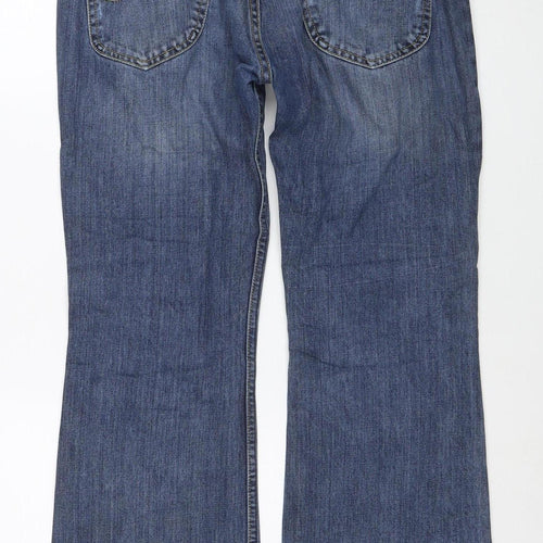 Lee Men's Blue Denim Straight Leg Jeans W33 L30 Regular Fit