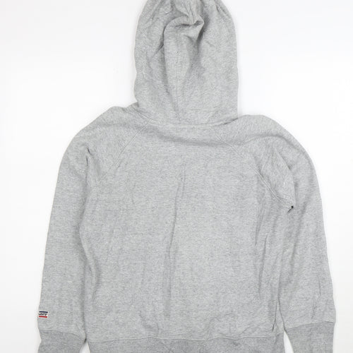 Levi's Men's Grey Logo Pullover Hoodie XS Long Sleeve Fleece