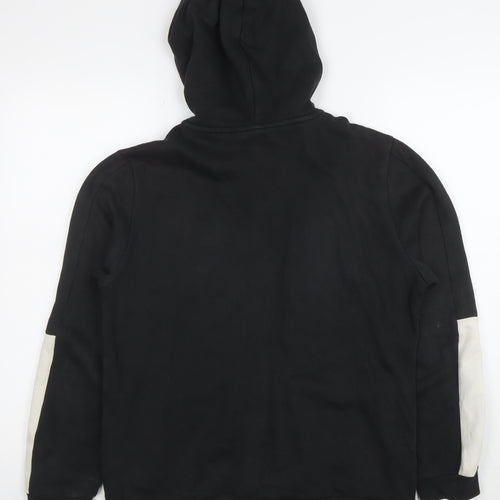 Puma Boys Black Full Zip Hoodie Size 15-16 Years Sportswear Logo