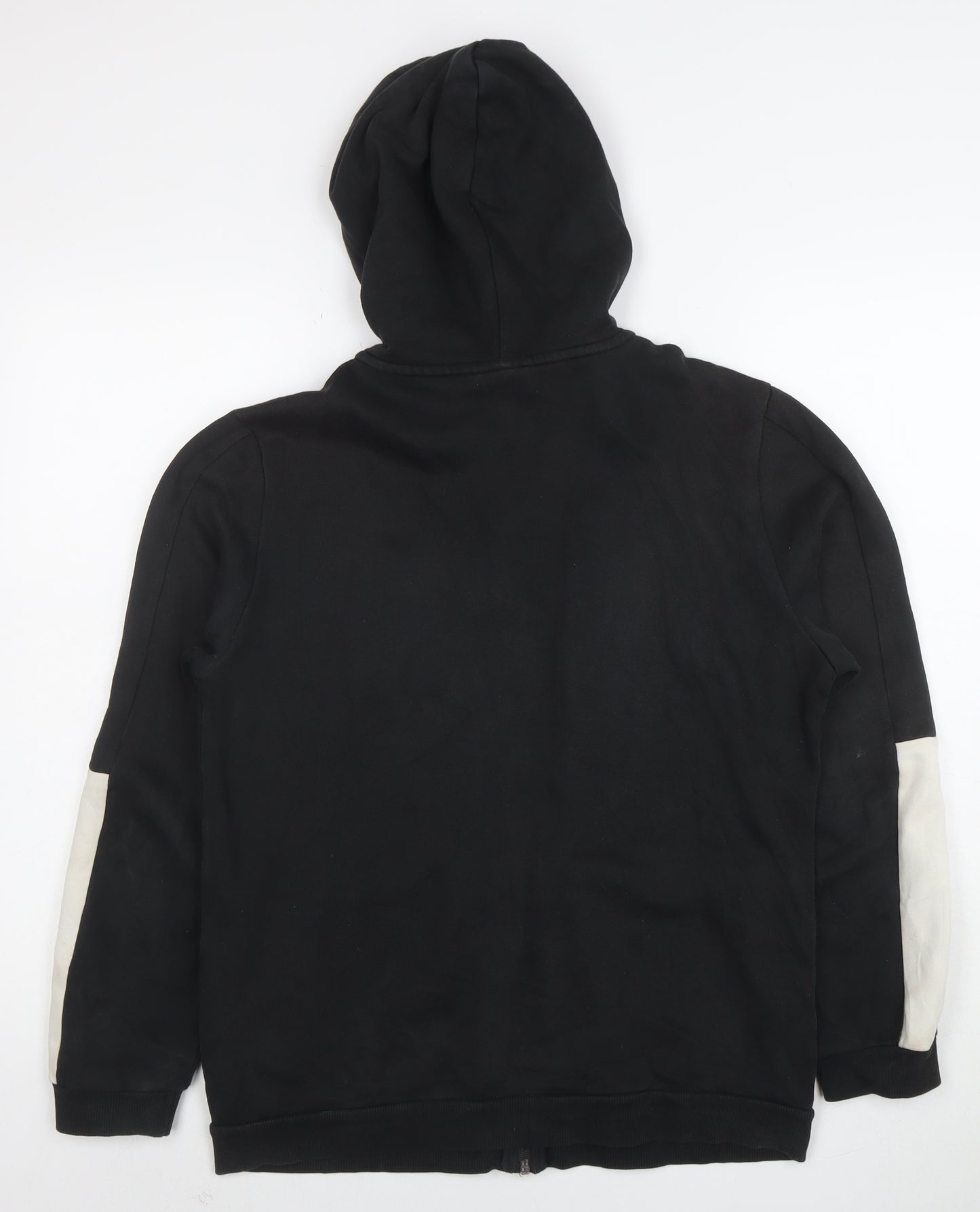 Puma Boys Black Full Zip Hoodie Size 15-16 Years Sportswear Logo