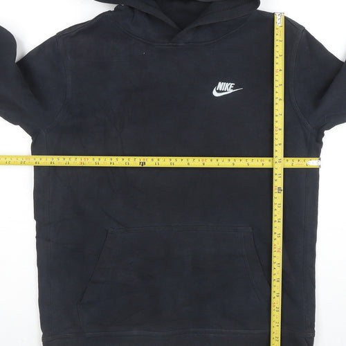 Nike Boys Black XL Pullover Hoodie Standard Fit Cotton Blend