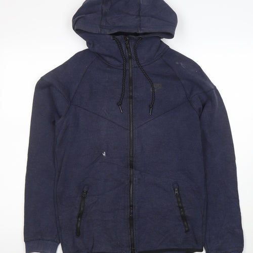 Nike Men's Blue Full Zip Hoodie Small Regular Fit