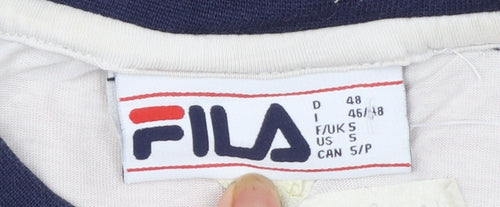 FILA Men's Multicoloured Crew Neck Sports T-Shirt Size S