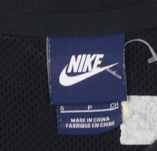 Nike Men's Black & White Crew Neck Pullover Sweatshirt Size S