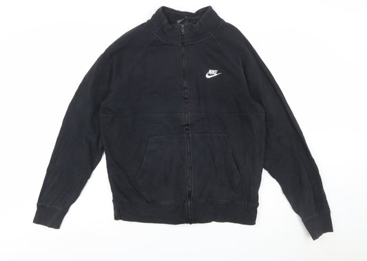 Nike Men's Black Full Zip Fleece Sweatshirt Size M