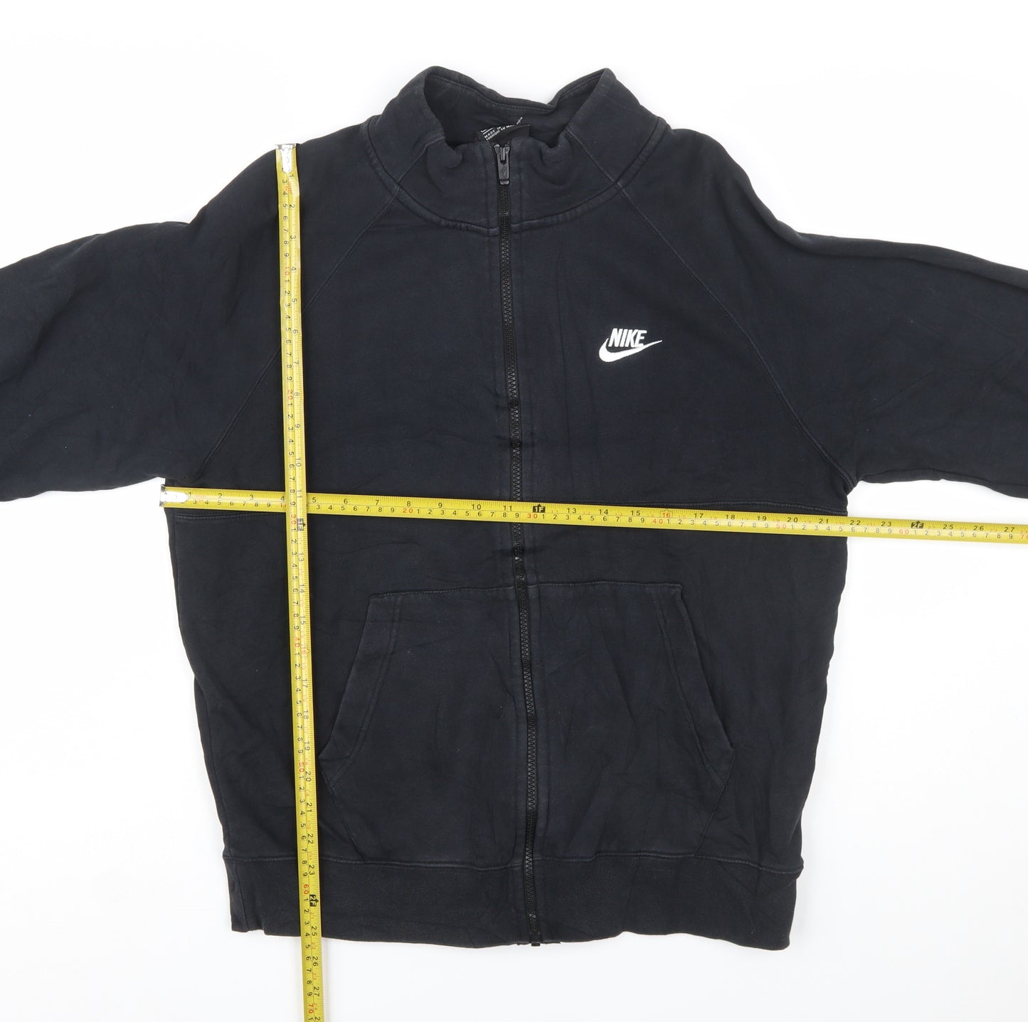 Nike Men's Black Full Zip Fleece Sweatshirt Size M