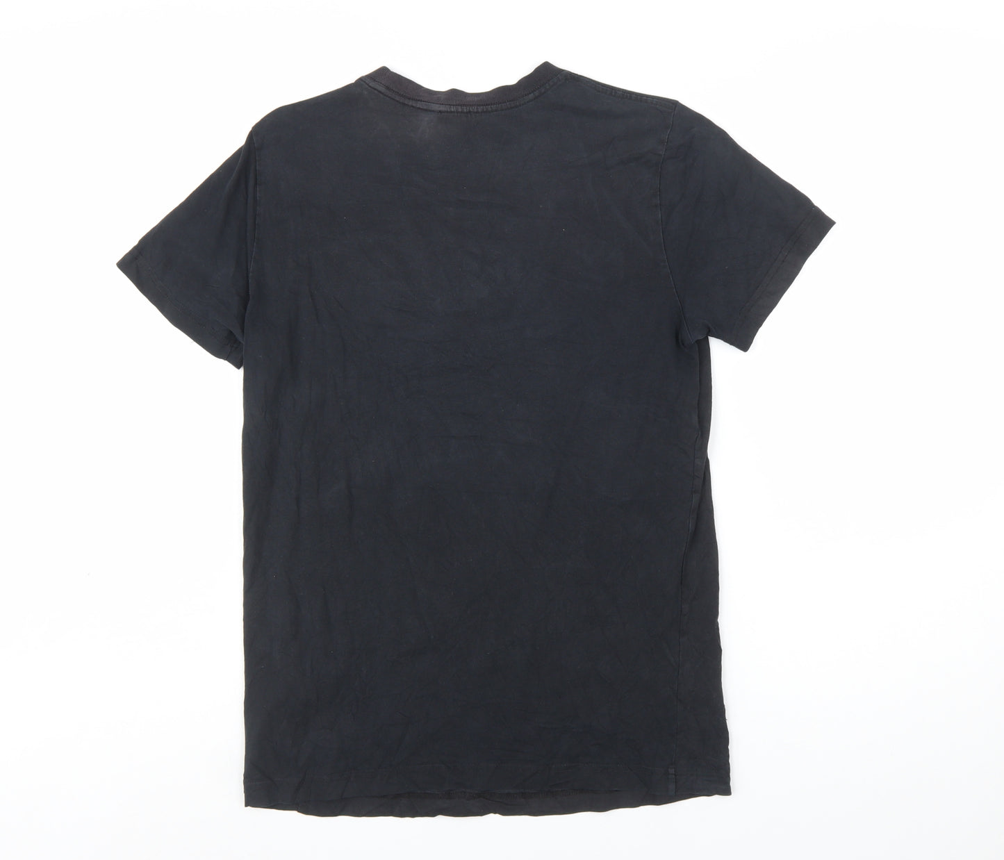Diesel Men's Black Cotton Crew Neck Logo T-Shirt Size S