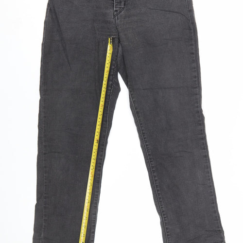Levi's Women's Grey 314 Shaping Straight Stretch Jeans Size 31