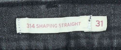 Levi's Women's Grey 314 Shaping Straight Stretch Jeans Size 31