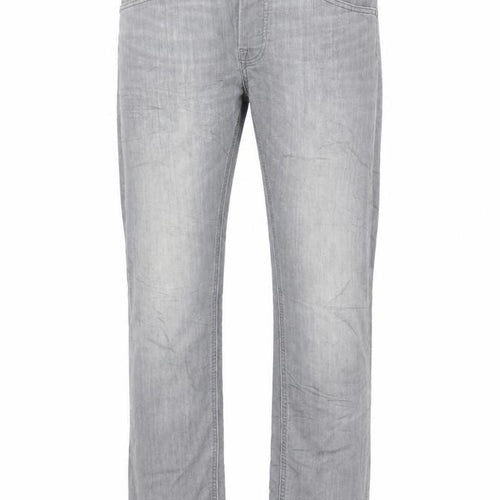 Lee Men's Grey Daren Button Fly Straight Jeans W32 L30 Cotton Blend