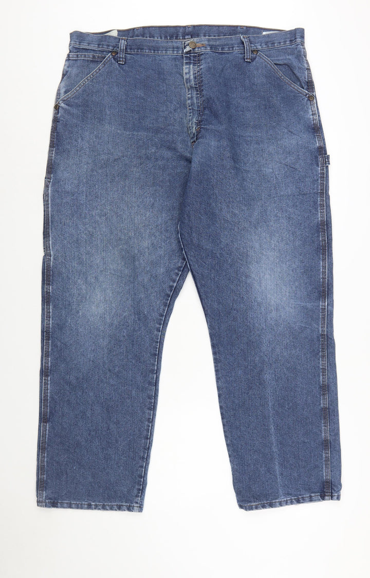 Wrangler Men's Blue 40x30 Carpenter Regular Fit Straight Jeans