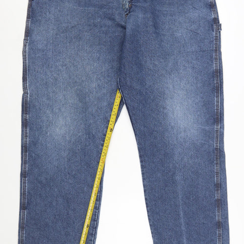 Wrangler Men's Blue 40x30 Carpenter Regular Fit Straight Jeans