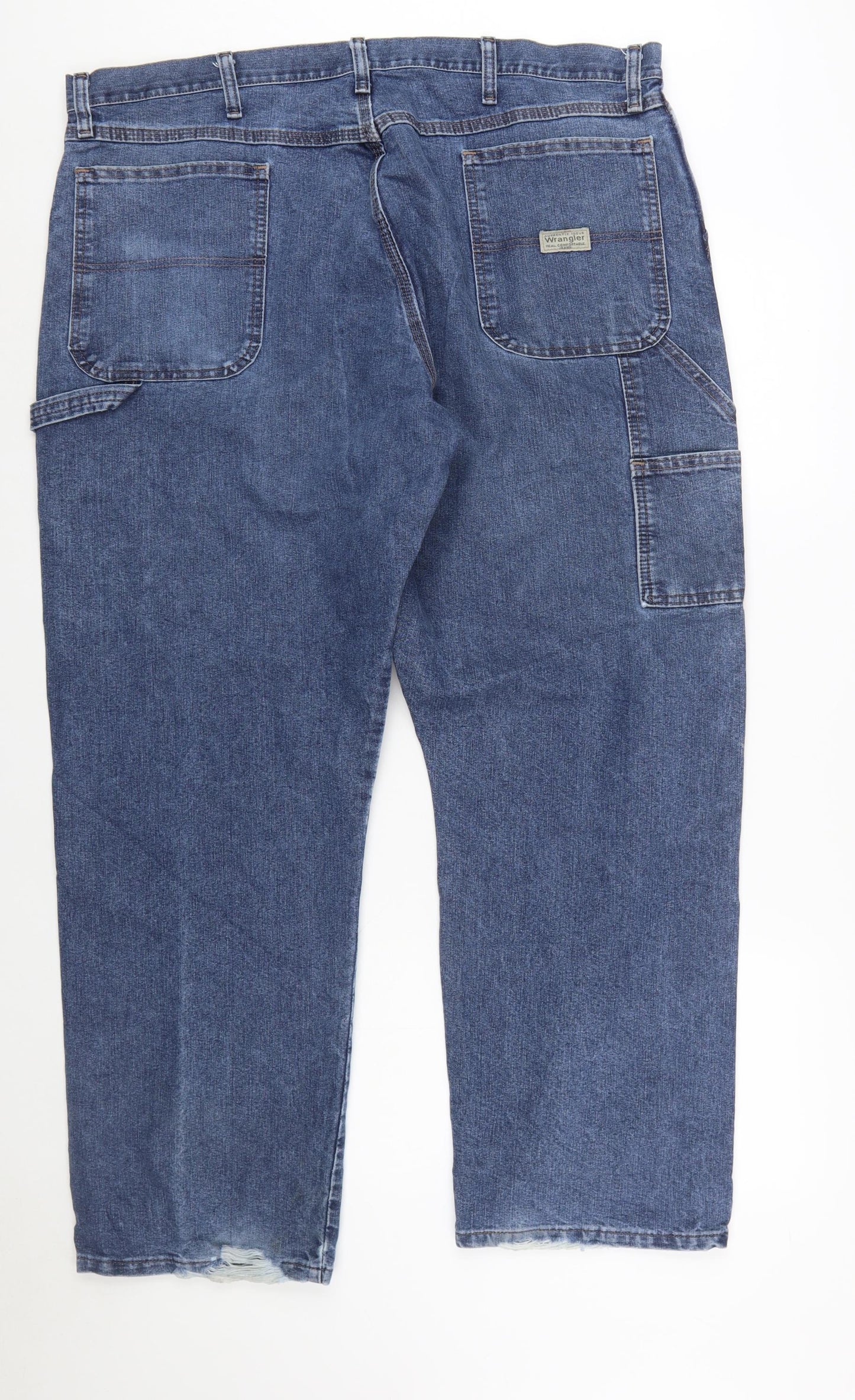 Wrangler Men's Blue 40x30 Carpenter Regular Fit Straight Jeans