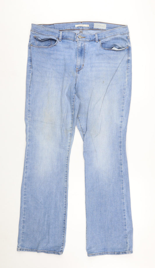 Levi’s Women Blue Size 16 Classic Bootcut Stretch Jeans