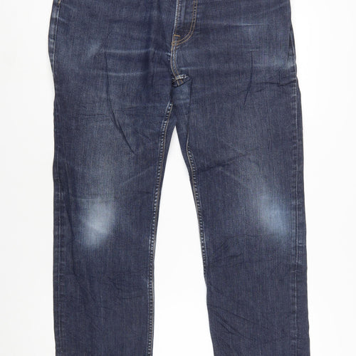 Lee Men's Blue Brooklyn Straight Denim Jeans W38 L30