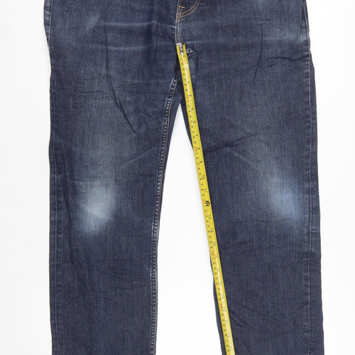 Lee Men's Blue Brooklyn Straight Denim Jeans W38 L30