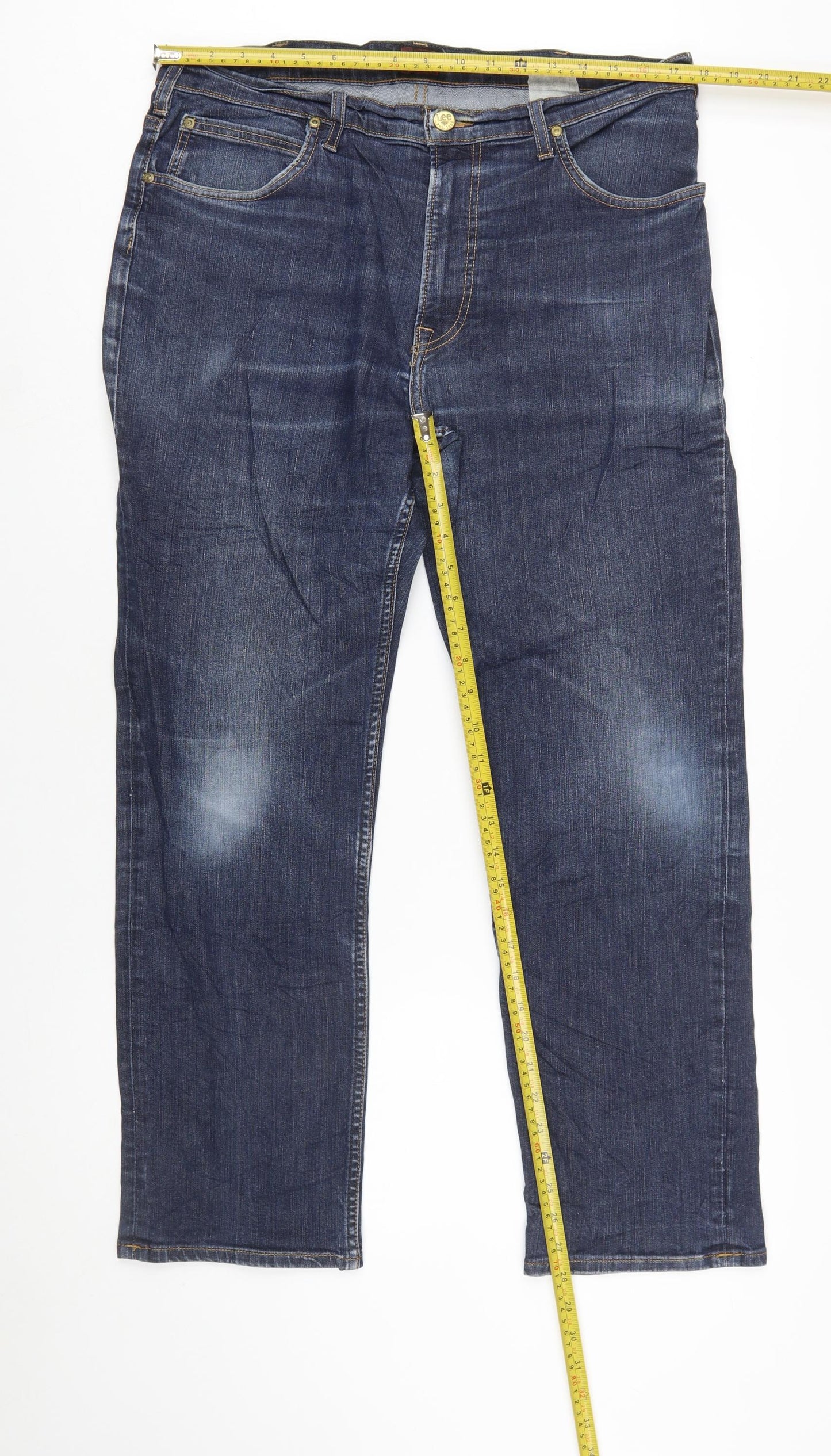 Lee Men's Blue Brooklyn Straight Denim Jeans W38 L30
