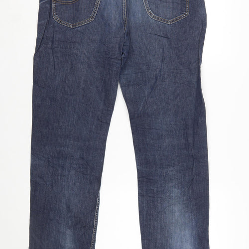 Lee Men's Blue Brooklyn Straight Denim Jeans W38 L30