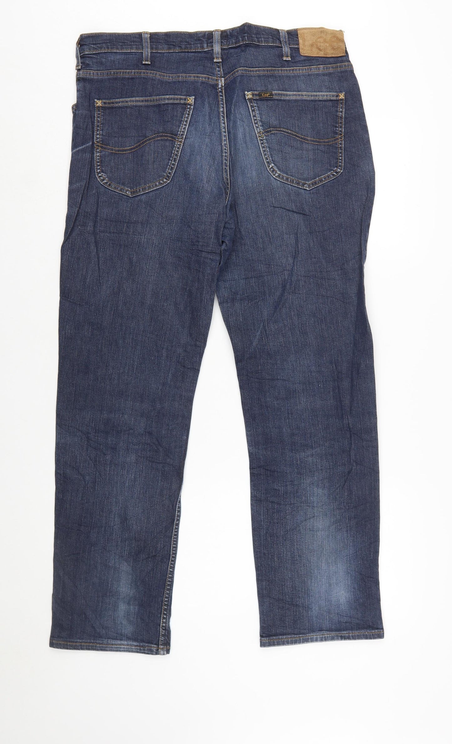 Lee Men's Blue Brooklyn Straight Denim Jeans W38 L30